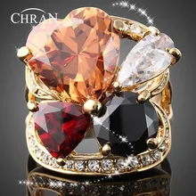 Chran Бабочка Большие винтажные кольца, бижутерия для женщин и мужчин Promototion розовое золото цвет ювелирные изделия