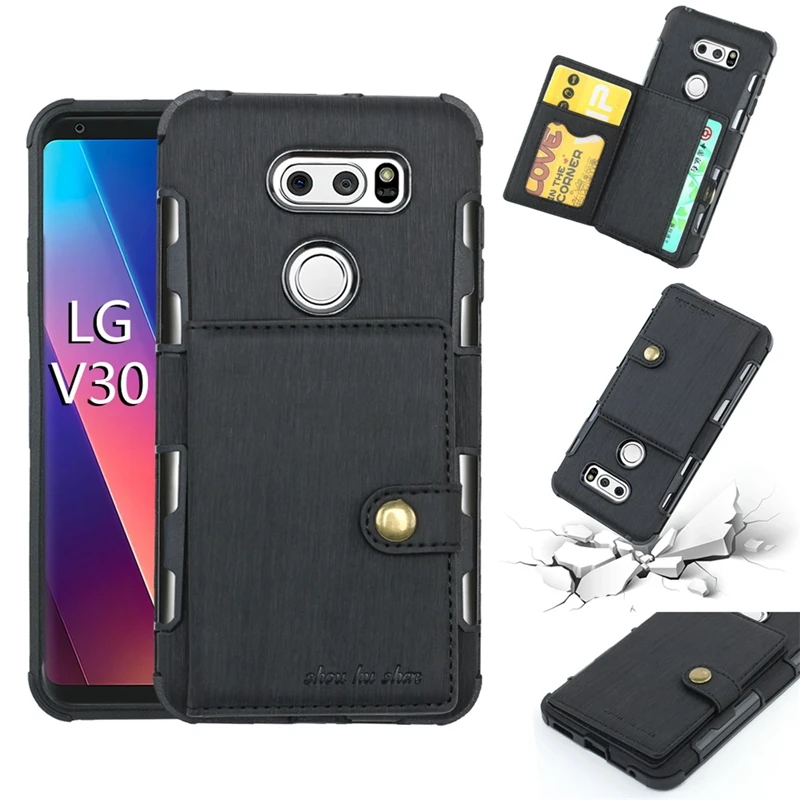 Для LG V30 Роскошный чехол-бумажник из искусственной кожи с откидной крышкой для Moto G5 G4 G5S plus держатель для карт для Moto E4 plus G4 G4plus G5plus Capa