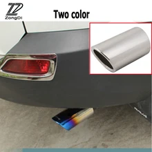 ZD 1PCS For Toyota Rav4 Rav 4 Accessories 2013 2014 Automobiles Car Exhaust Tip Muffler Pipe Cover 2Color Stainless steel Chrome