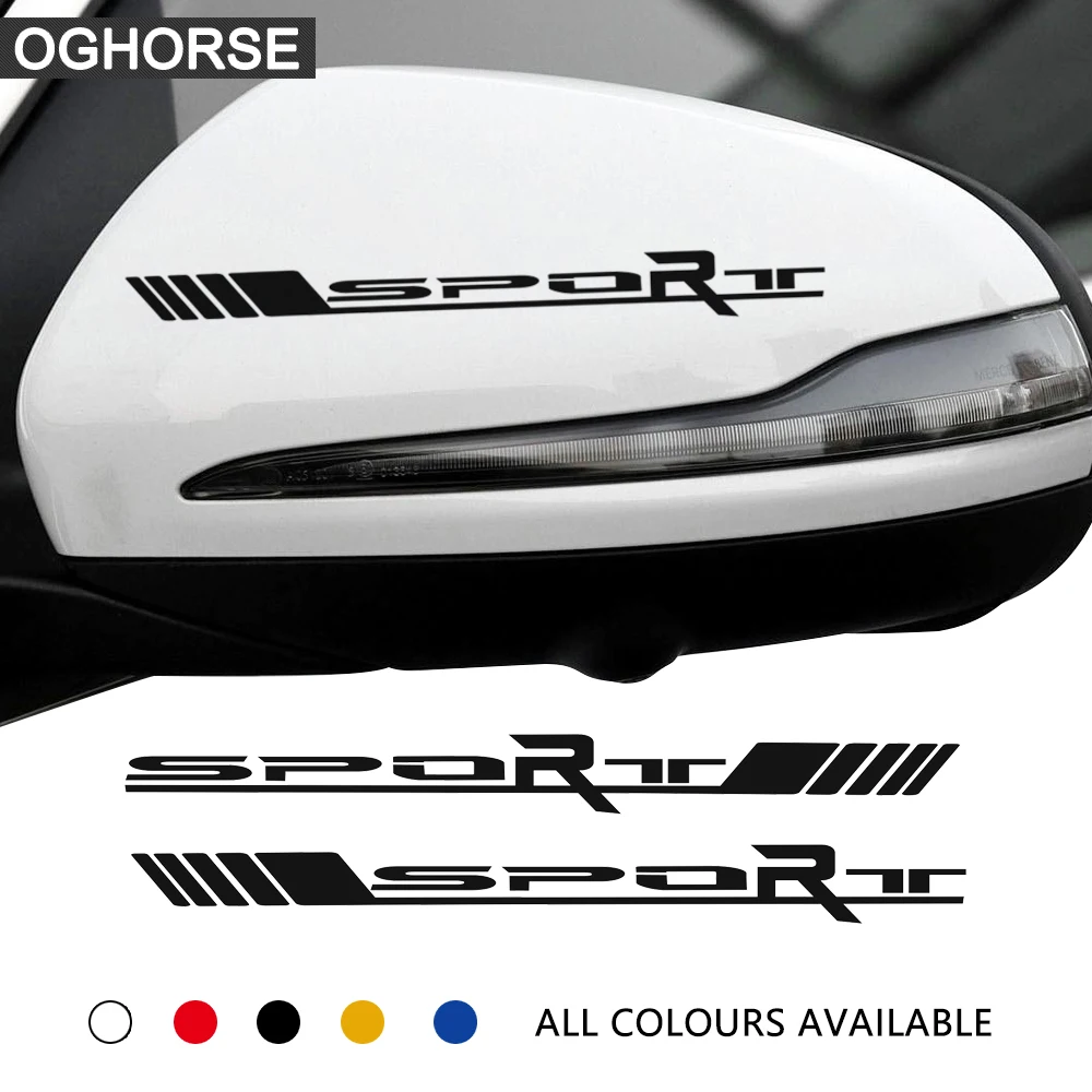 

2X Reflectiv Side Rear View Mirror Decal Sticker For Mercedes Benz A C E CLA GLA Class AMG W204 W205 C63 W212 W213 W203 W210