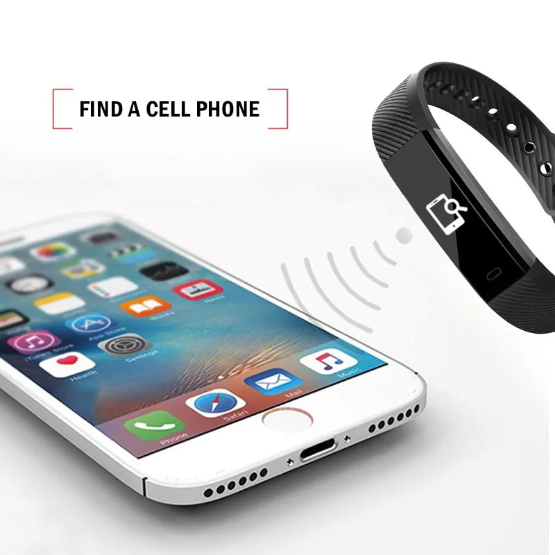 ID115 Smart Wristbands Fitness Tracker Smart Bracelet  Pedometer Bluetooth Smartband Waterproof Sleep Monitor Wrist Watch