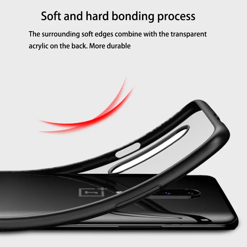 Прозрачный чехол для телефона oneplus 7 тонкий противоударный накладка 7t новый