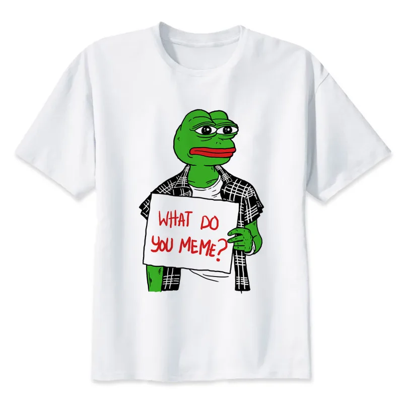 Memes pepe Meme t shirt men Summer print T Shirt boy short sleeve with