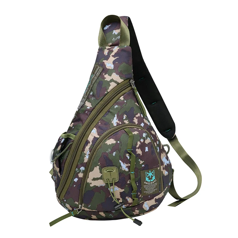 Водонепроницаемая оксфордская мужская сумка-мессенджер на одно плечо большая дорожная военная сумка через плечо слинг-рюкзак - Цвет: camo chest bag