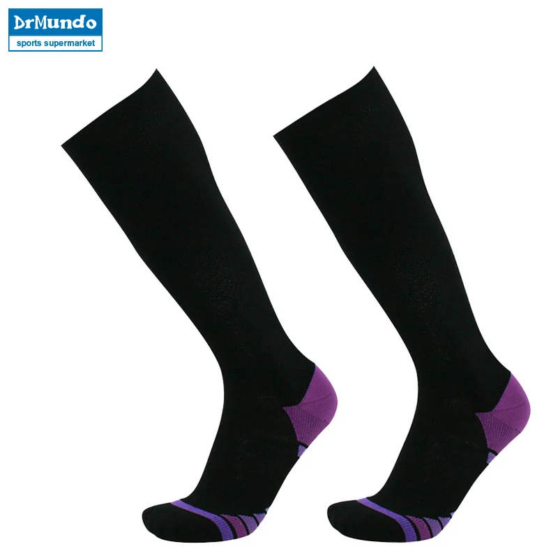 1 пара Новое поступление Antifatigue Unisex Компрессионные носки варикозное расширение вен ног рельеф Больное колено высокие чулки