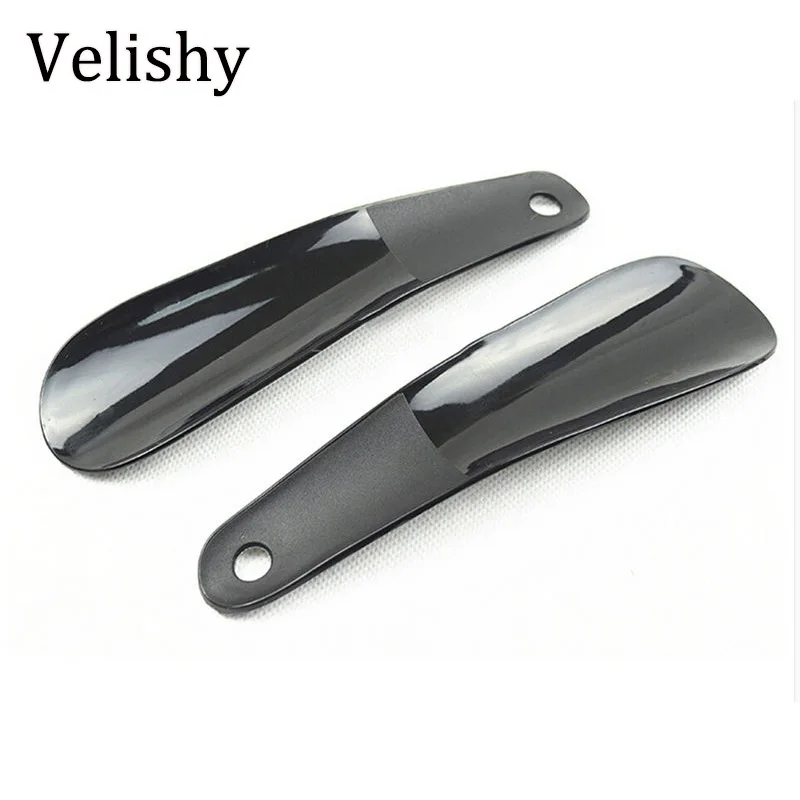 16cm Black Shoe Horns Professional Black Plastick Shoe Horn Spoon Shape Shoehorn Shoe Lifter Flexible Sturdy Slip