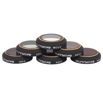 

PULUZ Drone Camera Lens 6 in 1 HD Drone Camera ND32/16/8/4 & CPL & UV Lens Filter Set for DJI Mavic Pro