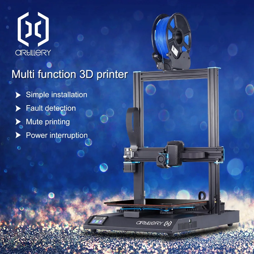 2019 новейший 3d принтер Sidewinder X1 ультра тихий драйвер TFT сенсорный экран двойной оси