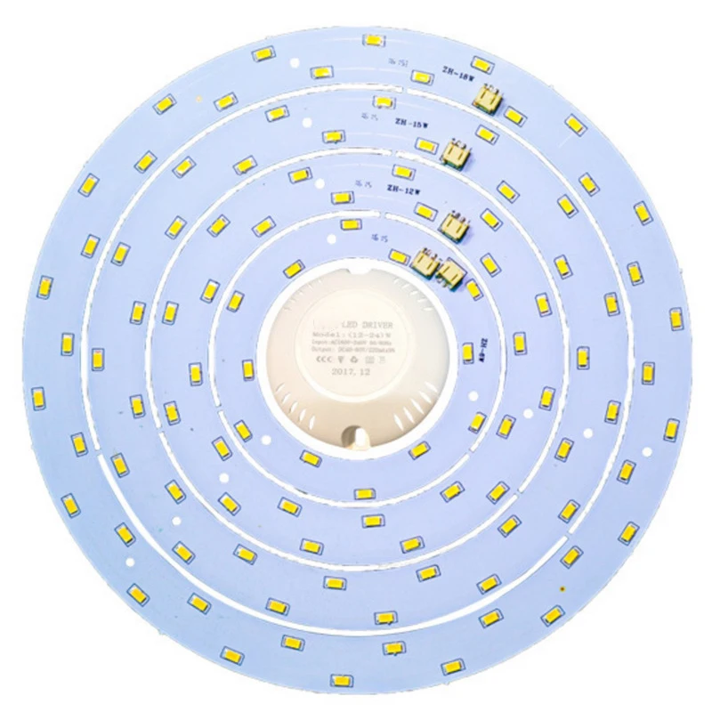 Lampe à LED plaque 6W 12W 15W 18W cercle en forme de panneau LED plafond luminosité luminaires panneau pour LED ampoule Downlight ► Photo 1/4