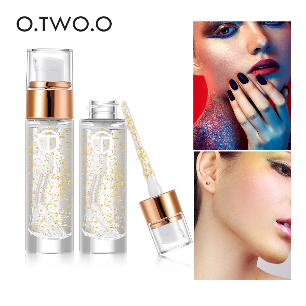 O. TWO. O, новинка, 24 k, розовое золото, эликсир, праймер для макияжа, УВЛАЖНЯЮЩАЯ основа, праймер для ухода за лицом, Профессиональный матовый маскирующий макияж, 18 мл
