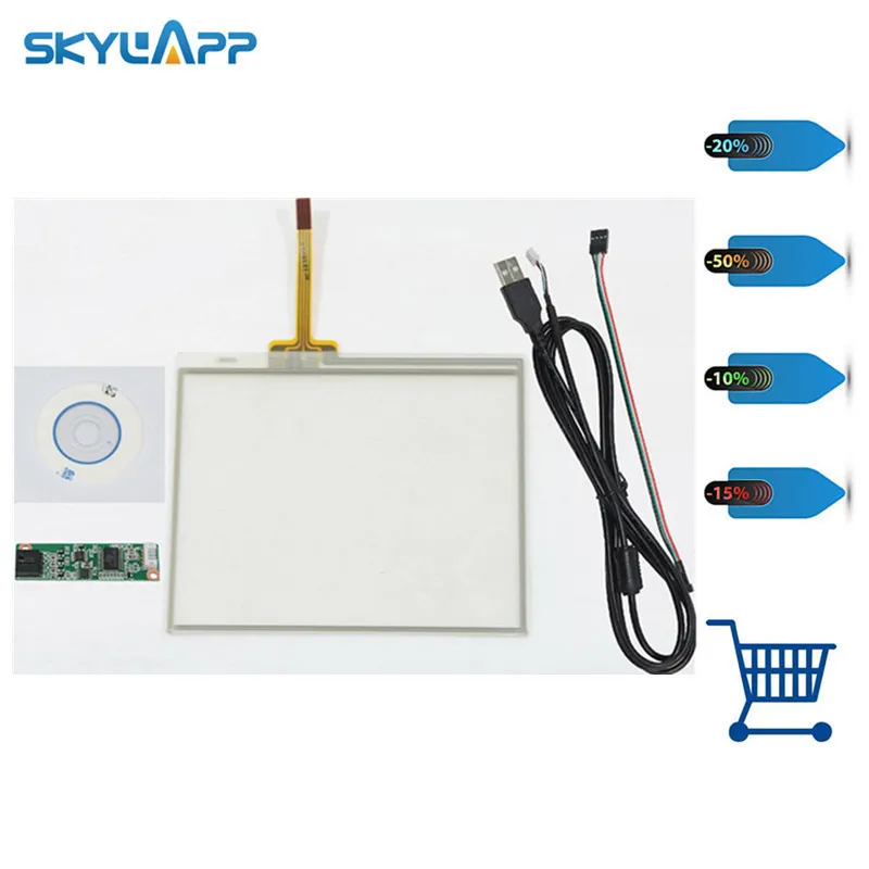 Skylarpu New 5 Inch 4 Wire Resistive Touch Screen 109*89mm 109mm*89mm