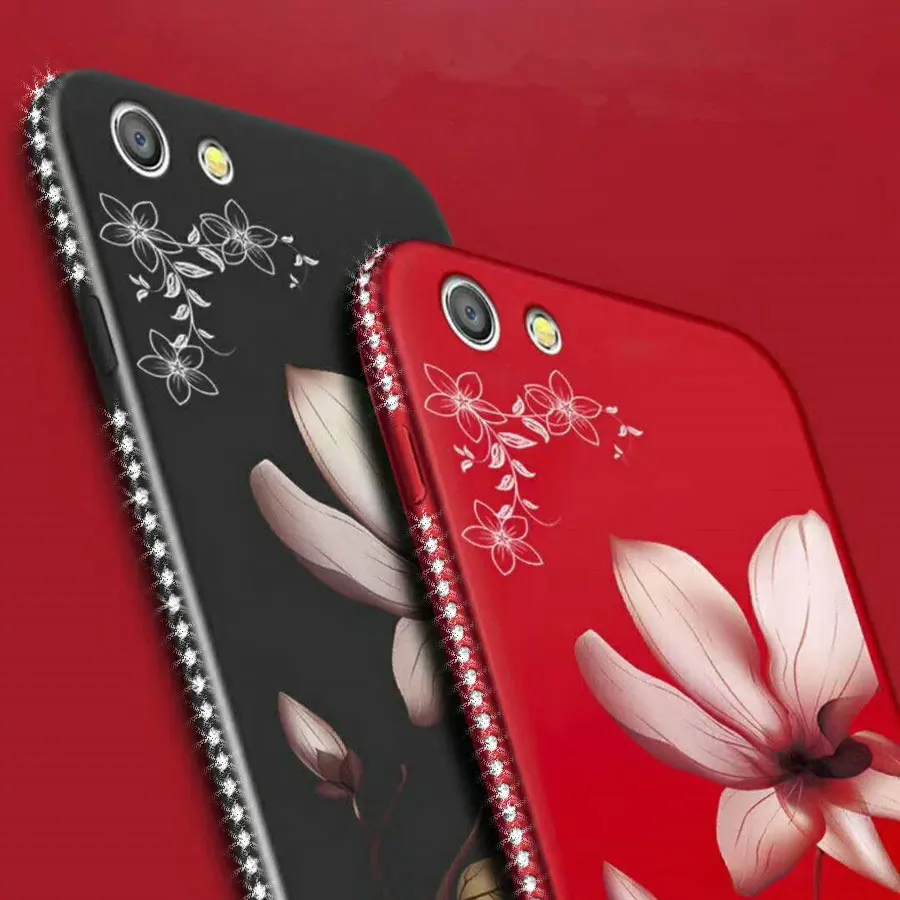 

Xiomi 8 Redmi S2 Flower Silicone Case For Xiaomi Mi A1 6X Case Xiaomi Redmi 4X 5A 5 Plus Note 5A 5 Pro Cover Glitter Back Case