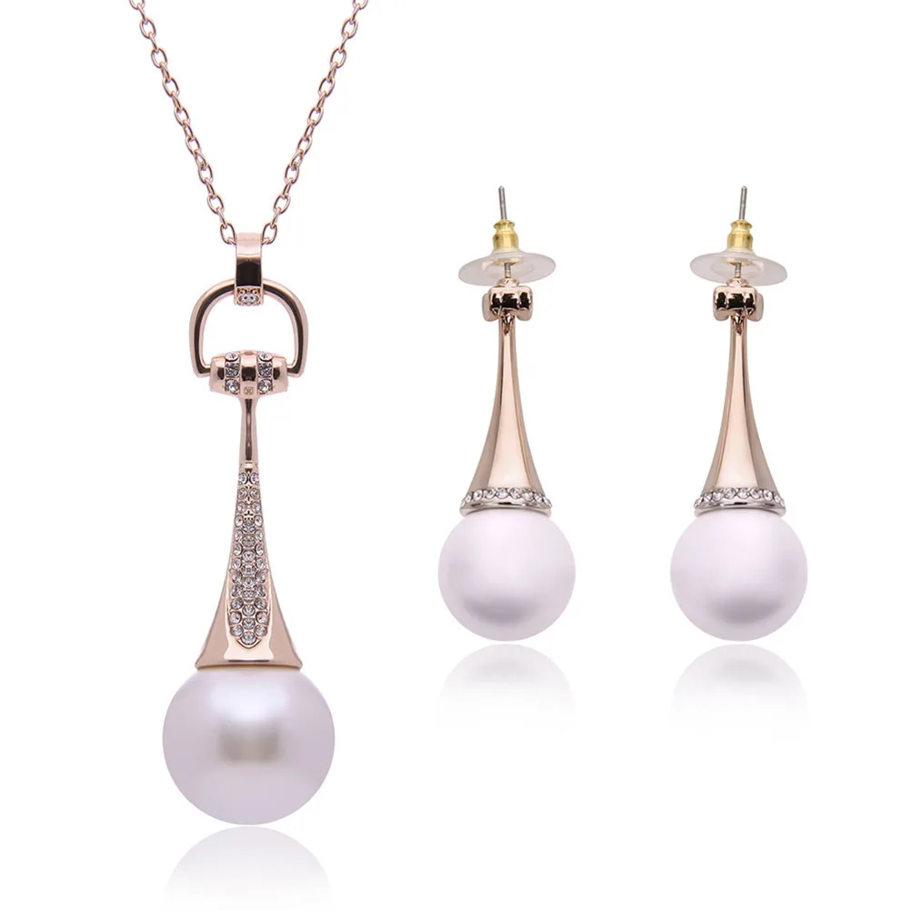 Bridal Jewelry Earrings Necklace Two Sets Wedding Jewelry Suite