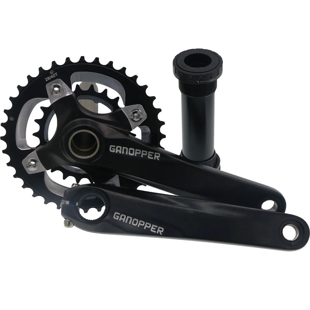 175 мм Длина рукоятки Fatbike Fat bike crank набор 120 мм 104 мм 104BCD шатуны цепи колеса 22T 26T 30T 32T 36T узкая широкая цепь - Цвет: 28T 40T crankset