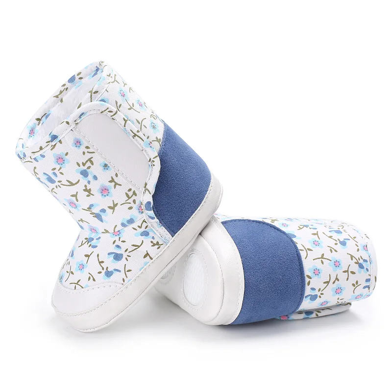 Зимние Бархатные Теплые Детские ботиночки из парусины с мягкой подошвой, плюшевые зимние ботинки для мальчика, новорожденная девочка-Новорожденный, 0-18 месяцев