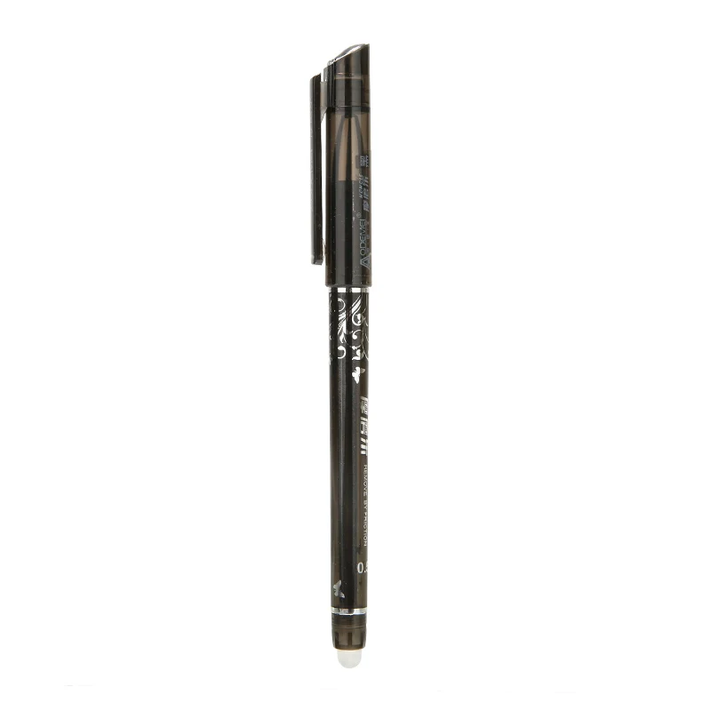 12pcs black Erasable Gel Pen 0.5mm Erasable Pen Black Gel Ink Pens Set School Students Stationery