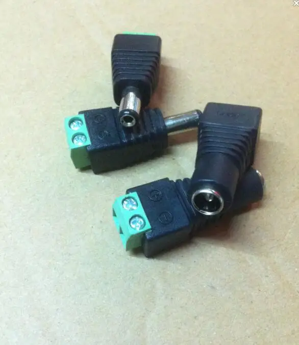 

10Pair/Lot DC power Plug Jack Female/male adapter Connector DC5.5*2.1 for CCTV LED Strip Light