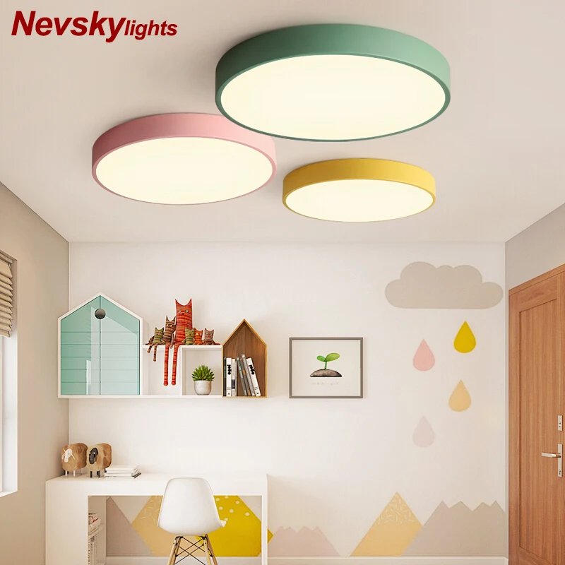Achat Led plafonnier chambre moderne panneau lampe luminaire salon plafonnier cuisine montage en surface encastré télécommande
