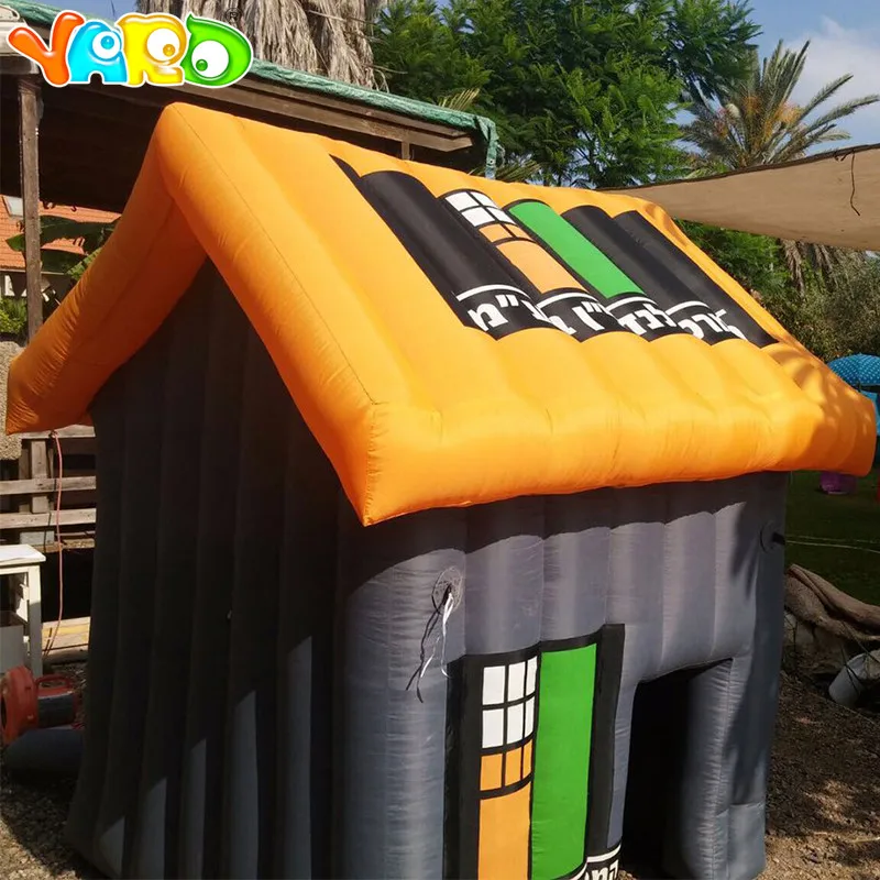 Мини Размер Открытый и домашняя игровая палатка надувная с формой дома для