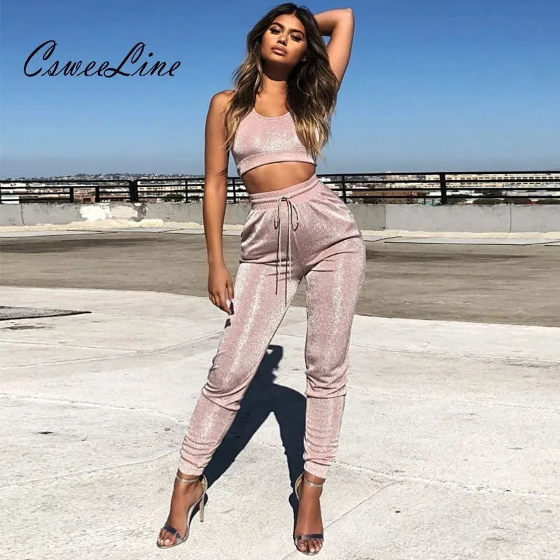 womens crop top sweatsuit