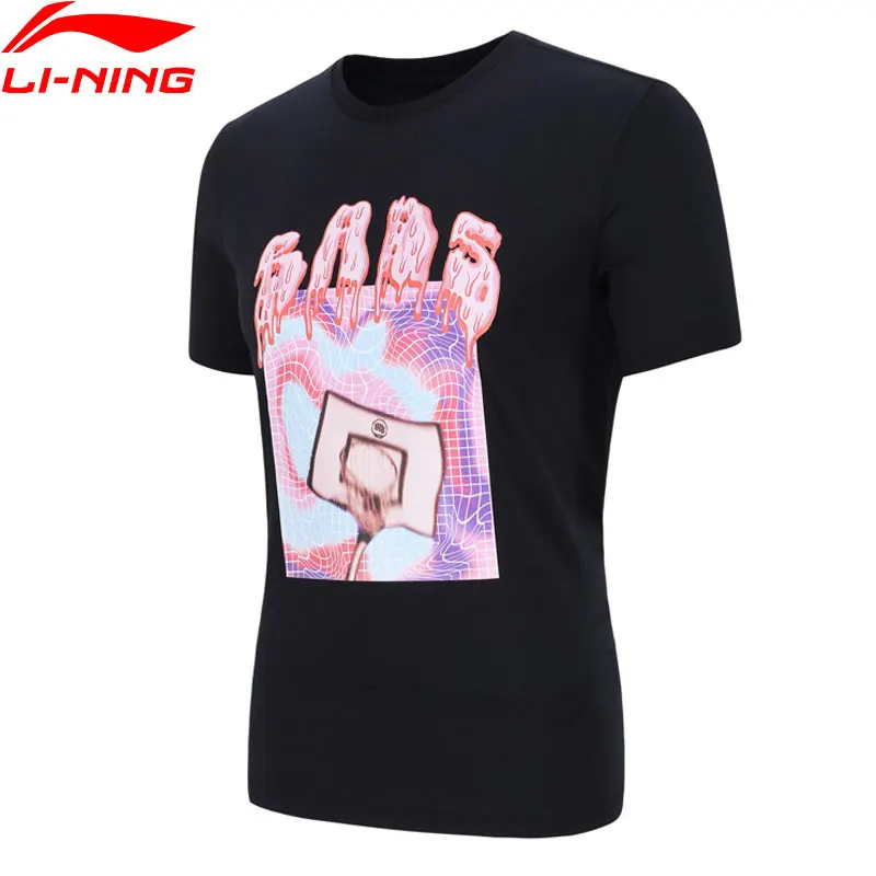 

Li-Ning Men Basketball Series BAD FIVE Jersey 73%Cotton 27%Polyester Regular Fit LiNing Sports T-Shirts Tees AHSN225 CAMJ18