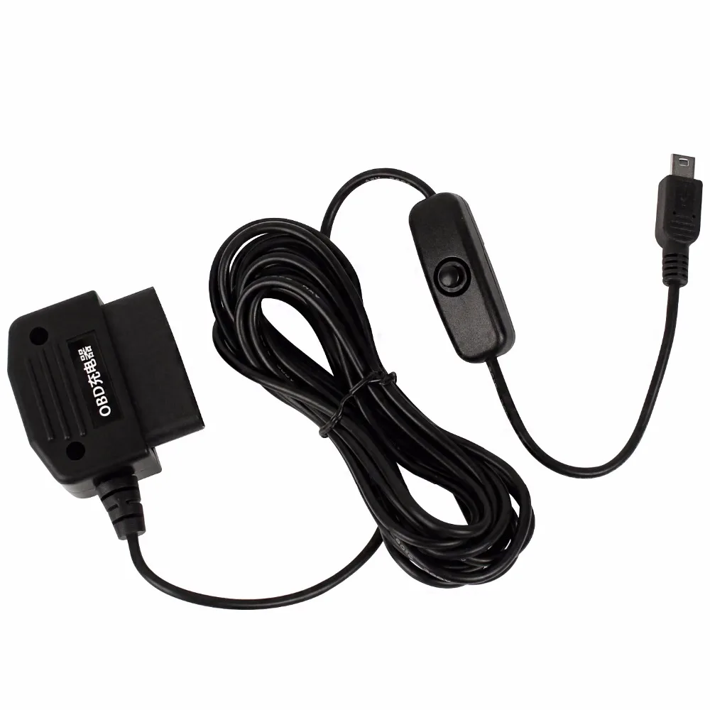 Выход 5 в 2 А мини USB порты автомобильный адаптер для прикуривателя OBD блок питания