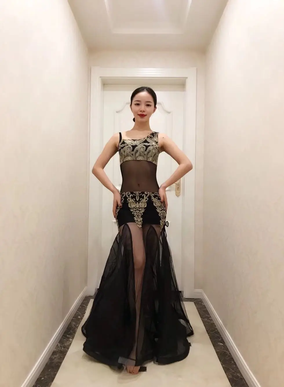 Oriental dancing costume hair swinging baladi Belly dance Indian