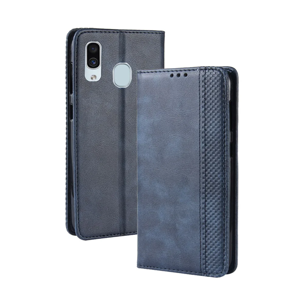 Samsung Galaxy A30 Retro leather flip case_95