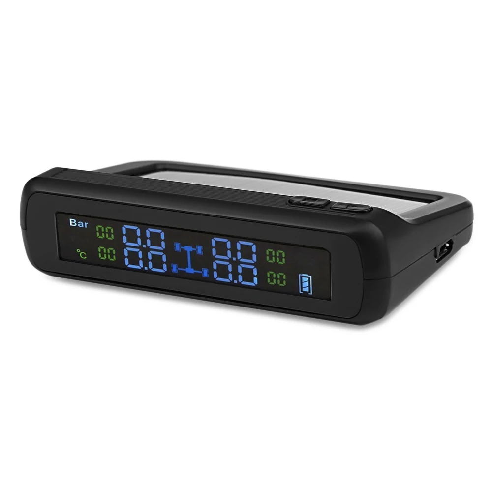 

CAREUD T881 Car Tire Pressure Monitoring System Solar Powered Explosion-proof Battery Self-matching 4 Wireless External Sensor