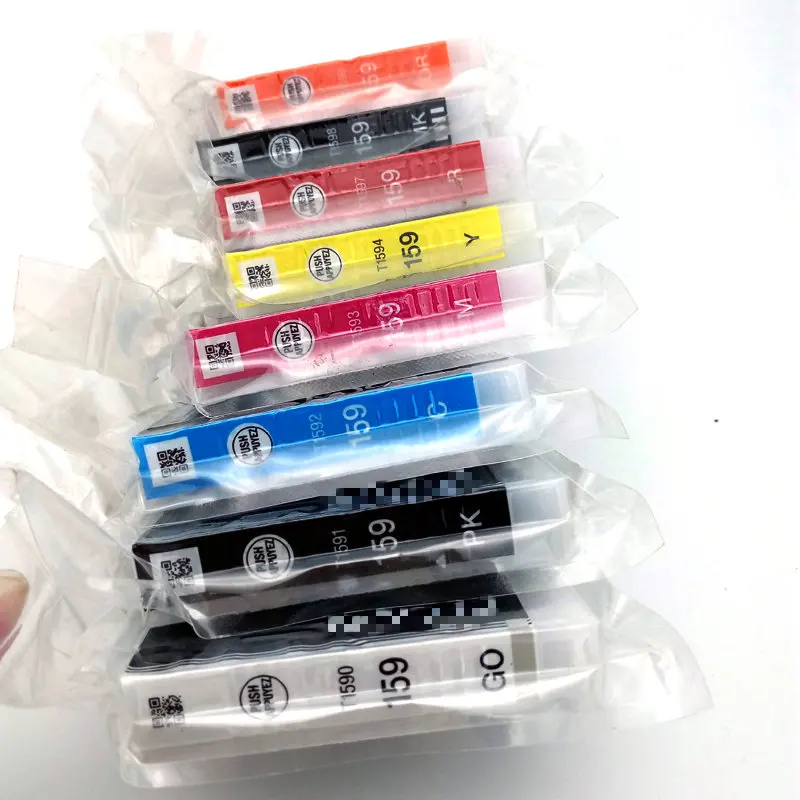 2019 8-Pk Epson 159 Color set T59 Genuine Ink Cartridges For Stylus Photo R2000S 