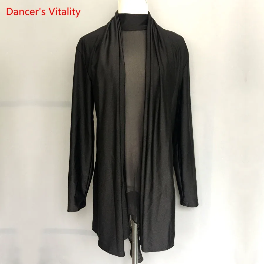 

Free Custom Boy's Latin Dance Shirts Mens Ballroom Dancing Wear Adult Child Standard Tops Performance Competition Clothing