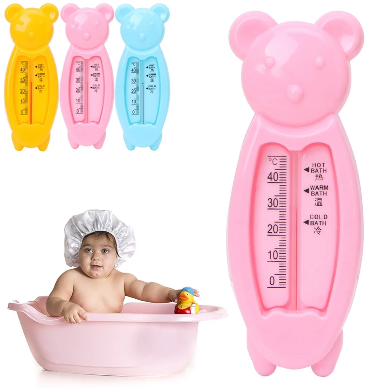 

Cartoon Baby Water Thermometer Bear Shape with Scale Bathtub Bath Safe Water Thermometer Tester For Baby Children Care