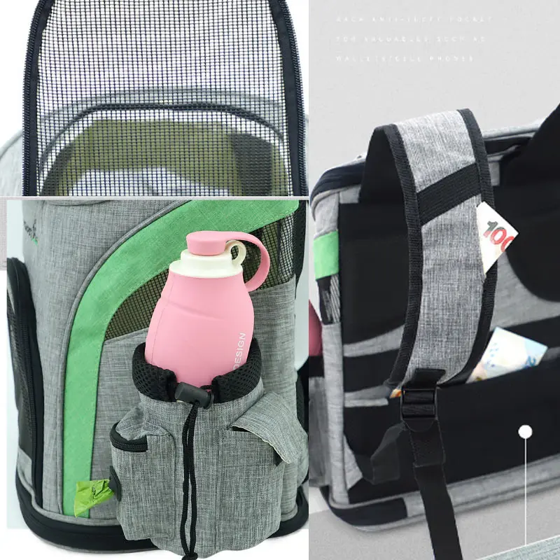 Дышащая переносная сумка для питомцев, переносная сумка для котенка, щенка, рюкзак для переноски на открытом воздухе XH8Z