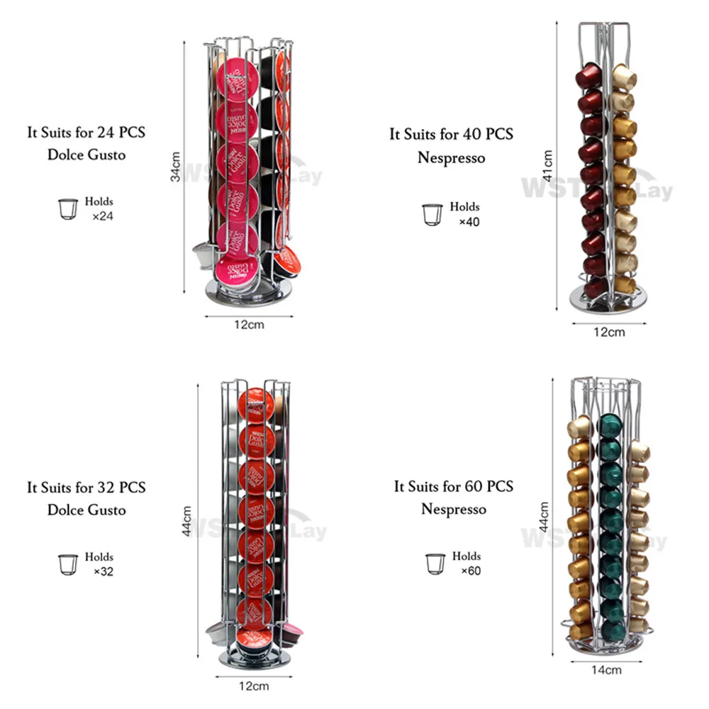 Dolce Gusto Nespresso TASSIMO Capsule Coffee Pod Holder Kitchen Stand