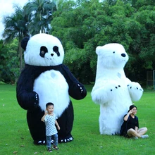 Стиль 2,6 м надувной костюм панды надувная панда для рекламы на заказ для взрослых подходит для взрослых от 1,7 м до 1,9 м