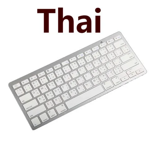 Free-DHL-3001-Thai-English-Version-Slim-Bluetooth-Wireless-Keyboard-for-Tablet-for-iPad-High-Quality