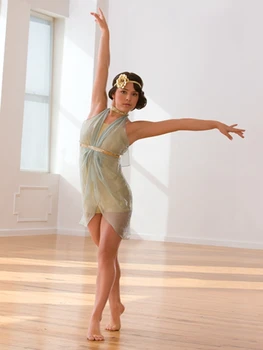 

New Female Modern Dance Clothes Costumes Stage Performance Clothing Trade of The Original Single- Chiffon Clothing