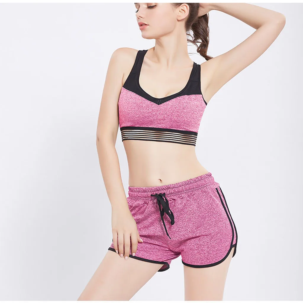 girls sports bra and shorts