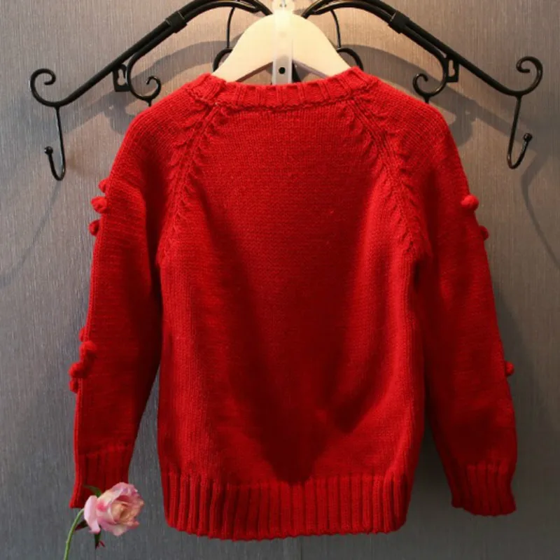 Новинка года; осенний свитер для маленьких девочек; детский трикотажный свитер с сердечками для девочек; детский вязаный свитер; пуловер для девочек; CC519