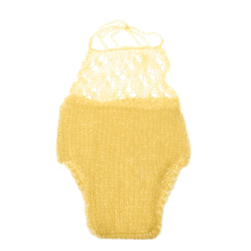 

Mohair Baby Crochet Romper Newborn Infant Photography Props Knitted Outfit