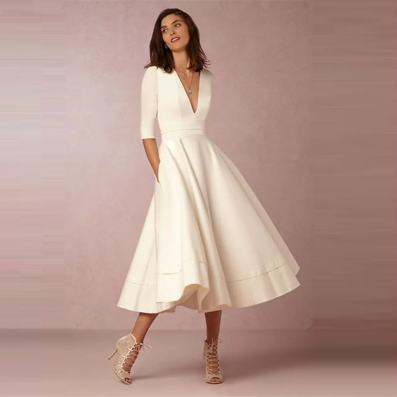 

Vintage Spring Winter Dress Women 2019 Casual Plus Size Elegant Party Dresses Female Sexy V Neck Long White Dress