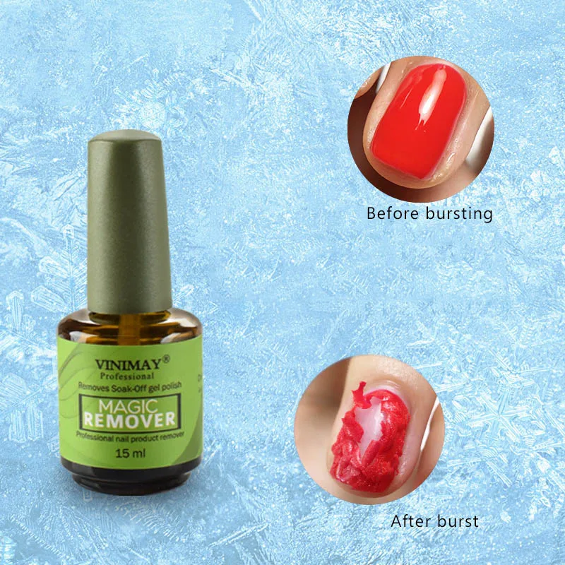 

VINIMAY Newly Nail Gel Remover 15ml Fast Removal Non-toxic Soak Off Gel Polish Primer Permanent enamel base WH998