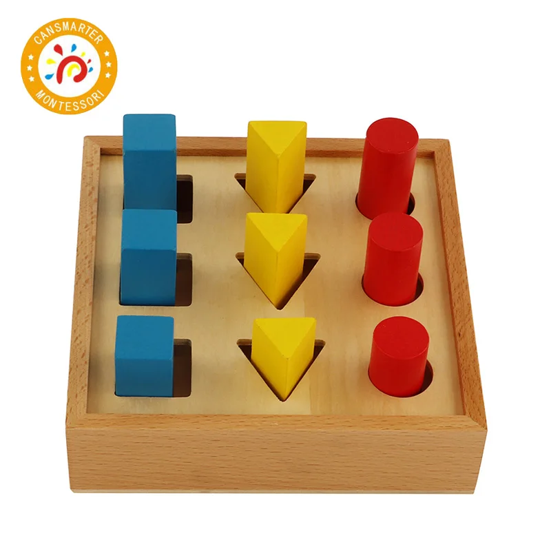 

Montessori Material Geometric Building Blocks Baby Toy Know Shapes Early Education Early Juggl