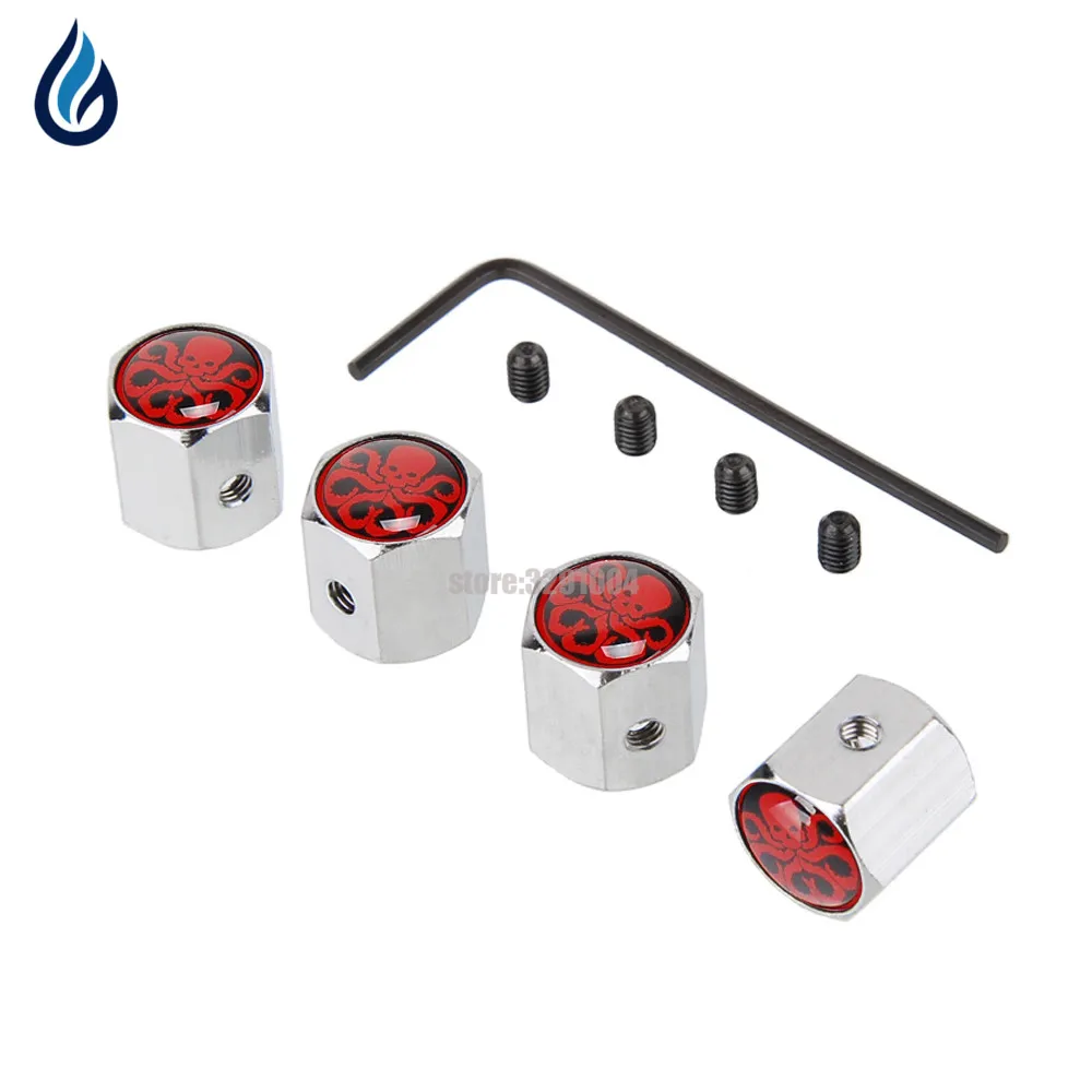 

Universal Octopus Car Wheel Tire Valves Caps Anti-Theft Cover For Vw Touran Peugeot 3008 Opel Vectra C Hyundai Tucson Volvo V70