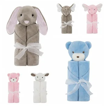 

Baby Blanket Children Cute 76*76CM Three-Dimensional Animal Crystal Velvet Blanket Baby Holding