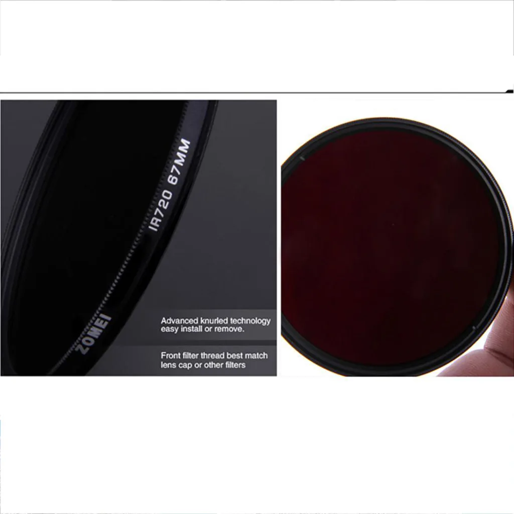 Zomei 37mm Infrared Filter IR 850nm X-RAY Filters for DSLR Camera