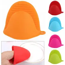 Kitchen Heat Resistant Silicone Oven Pot Dish Clip Glove Hand Cover Protector Set