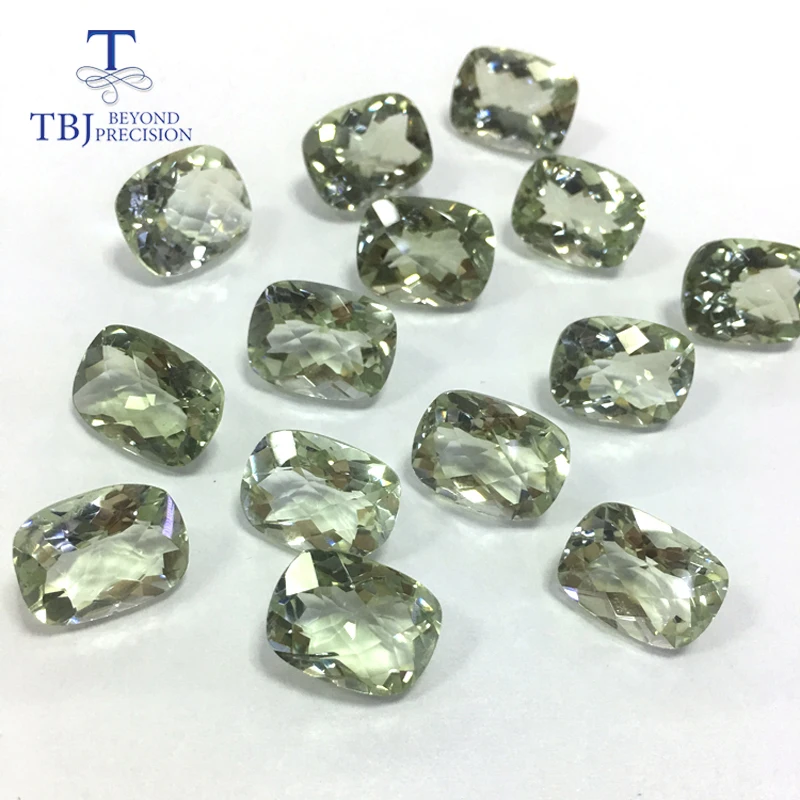 Tbj натуральный зеленый Подушка цвета аметиста 12*16 мм 10ct шахматная доска отрезать