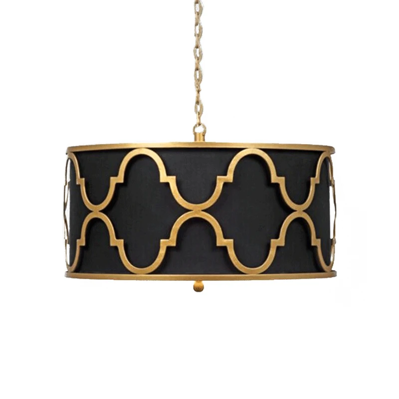 

american home lighting single head hanging lamp for bedroom black/white fabric lampshade luminaria pendente kitchen table lamp
