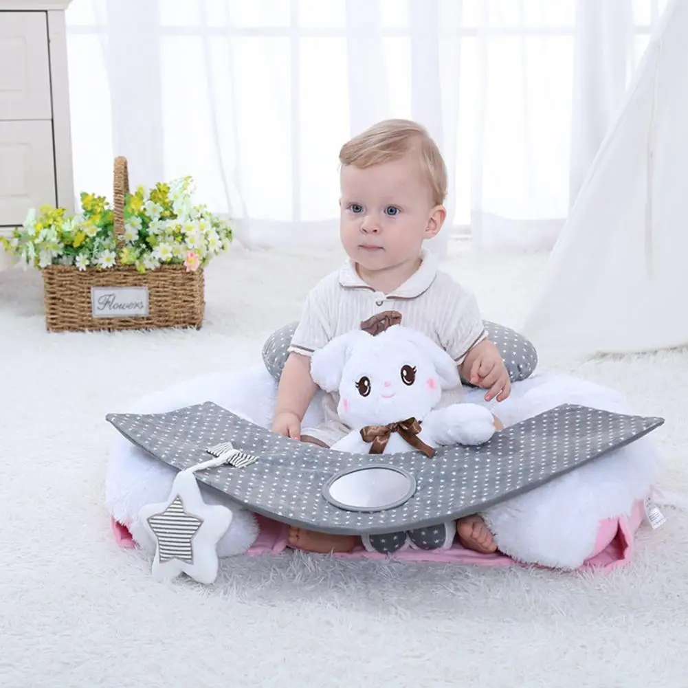 Плюшевая Детская игрушка с мультяшным Белым Кроликом, Детская диванная подушка для сидения помогает стабилизировать заднюю часть ребенка